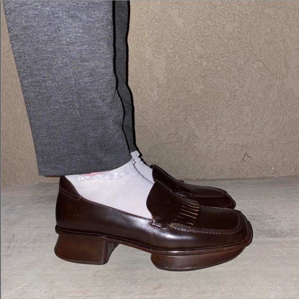 Prada split sole loafers/shoes